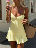 Viorune Floral Mini Dress – Effortless Bloom, Every Beach Day